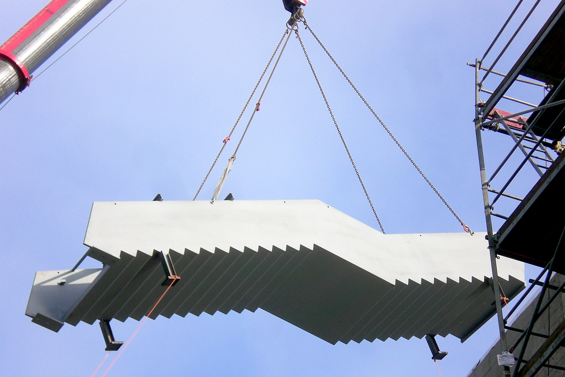 Einbau einer Treppe im Hörsaalgebäude PPS der RWTH Aachen